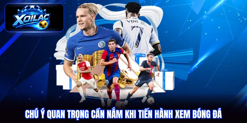 Chú ý quan trọng cần nắm khi tiến hành xem bóng đá