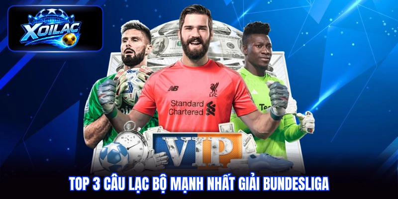 Top 3 câu lạc bộ mạnh nhất giải Bundesliga